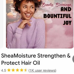 4X Stronger Hair Shea Moisture Manuka Honey Hair Oil